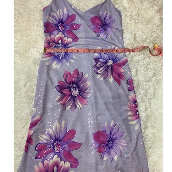 2B Clothing Slip floral dress NWT side slit - Picture 10 of 11